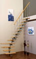 Minka Modulové schody Style rovné 12 modulov - odtieň BUK, konštrukcia ŠEDÁ