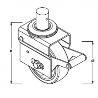 Kolečko 150 mm s pneu