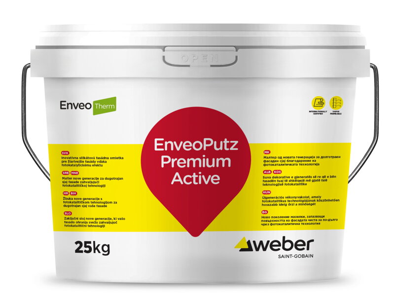 EnveoPutz Premium Active prémiová silikátová omietka 25kg EnveoPutz Premium Active prémiová silikátová omietka 25kg